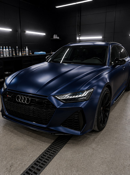Na — vinyl wrapping Audi RS6